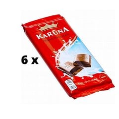 Šokoladas Karūna, pieninis, 80 g x 6 vnt. kaina ir informacija | Saldumynai | pigu.lt