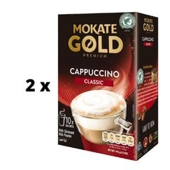 Кофейный напиток MOKATE Gold Premium Cappuccino Classic, 10 х 14 г х 2 шт. упаковка цена и информация | Кофе, какао | pigu.lt