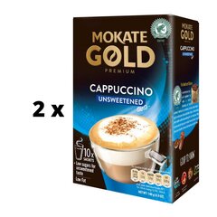 Kavos gėrimas Mokate Gold Premium Cappuccino, becukrė, 10 x 14g x 2 vnt. kaina ir informacija | Kava, kakava | pigu.lt