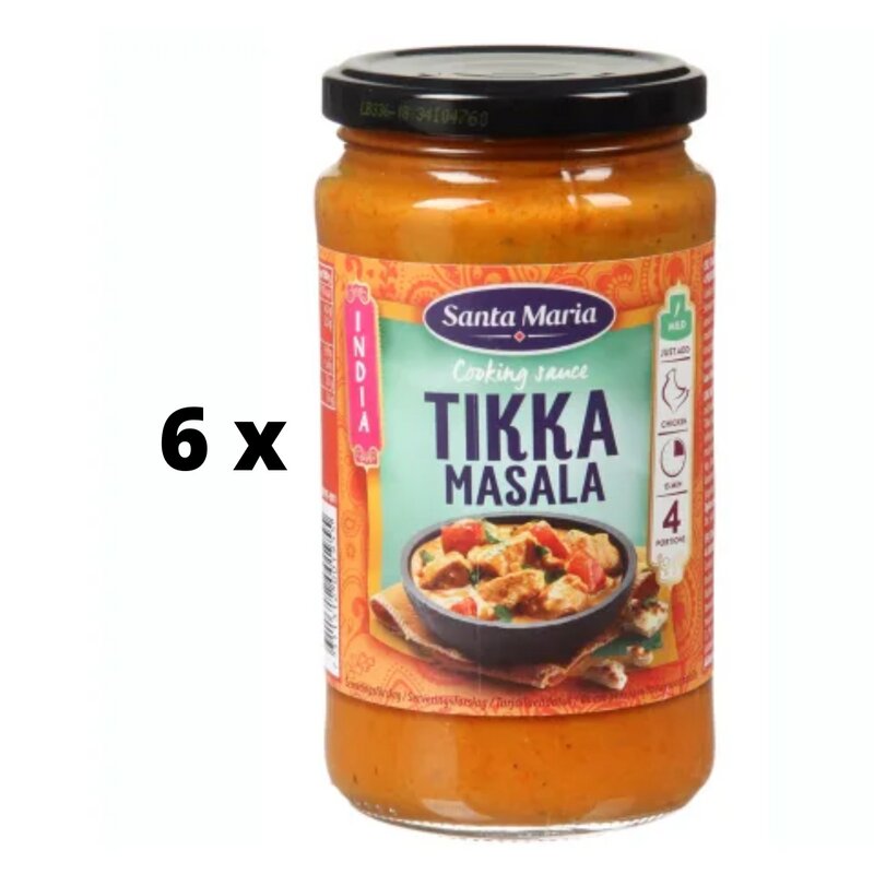 Kepimo padažas Santa Maria, Tikka Masala, 350g x 6 vnt. kaina ir informacija | Padažai | pigu.lt