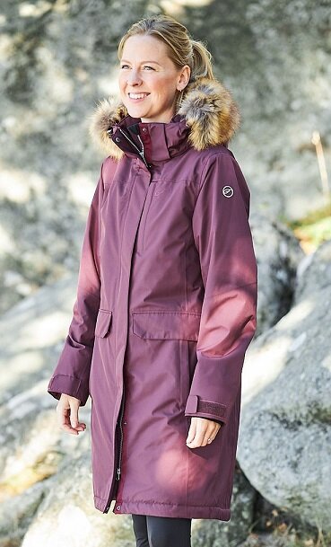 Five Seasons žieminė parka moterims CALLIE, bordinė kaina | pigu.lt