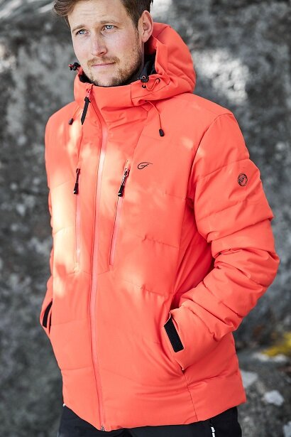 Five Seasons slidinėjimo striukė vyrams GRANIER, oranžinė kaina ir informacija | Vyriškа slidinėjimo apranga | pigu.lt