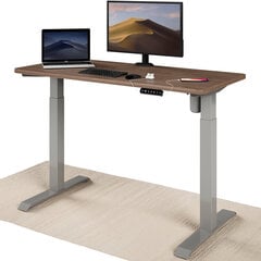 Регулируемый по высоте стол Desktronic с электроприводом, с разъемами USB A и C, 120x60 см цена и информация | Компьютерные, письменные столы | pigu.lt