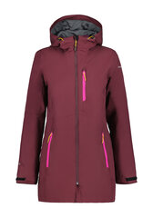 Куртка женская Icepeak BASCOM, красная цена и информация | Женские куртки | pigu.lt