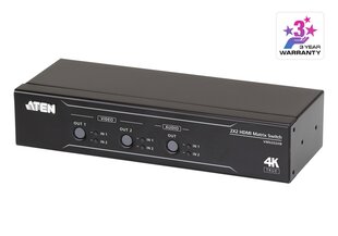 ATEN 2x2 tikras 4k HDMI matricos jungiklis VM0202HB kaina ir informacija | Adapteriai, USB šakotuvai | pigu.lt