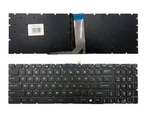Klaviatūra MSI: GT72, GS60 su RGB apšvietimu kaina ir informacija | Komponentų priedai | pigu.lt