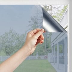 Atspindinti langų plėvelė - privatumo apsauga ir šilumos kontrolė, privatumo langų plėvelė, nuimama, nepermatoma, saulės apsauganti plėvelė stiklui, anti-UV lipdukas, 1 vnt. (44 x 200 cm) kaina ir informacija | Interjero lipdukai | pigu.lt
