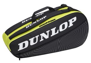 Krepšys Dunlop SX CLUB 6 rakečių black/yellow kaina ir informacija | Lauko teniso prekės | pigu.lt