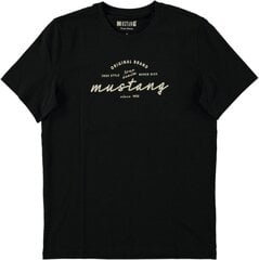 Mustang vyriški marškinėliai, juodos spalvos kaina ir informacija | Vyriški marškinėliai | pigu.lt