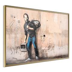 Plakatas Banksy: The Son of a Migrant from Syria, Auksinis rėmelis, 30x20 цена и информация | Репродукции, картины | pigu.lt