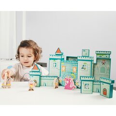 Medinės kaladėlės - Drakono Pilis, 16 elementų kaina ir informacija | Žaislai kūdikiams | pigu.lt
