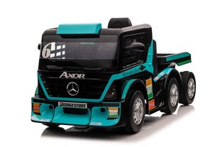 Vienvietis elektromobilis Mercedes XMX622B LCD su priekaba, šviesiai mėlynas kaina ir informacija | Elektromobiliai vaikams | pigu.lt