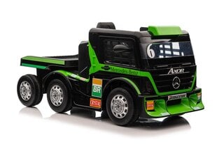 Vienvietis elektromobilis Mercedes XMX622B LCD su priekaba, žalias kaina ir informacija | Elektromobiliai vaikams | pigu.lt