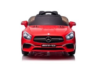 Одноместный электромобиль Mercedes SL65 LCD, лакированный красный цена и информация | Электромобили для детей | pigu.lt