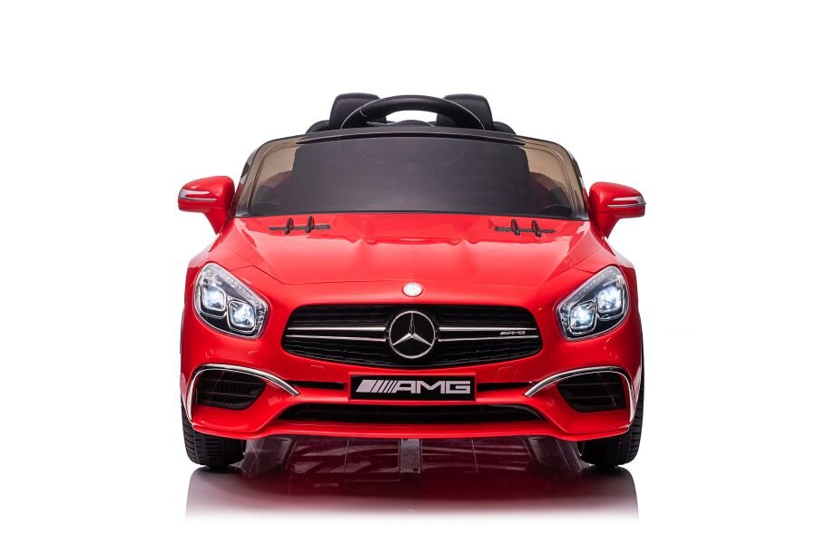 Vienvietis elektromobilis Mercedes SL65 LCD, lakuotas raudonas kaina ir informacija | Elektromobiliai vaikams | pigu.lt