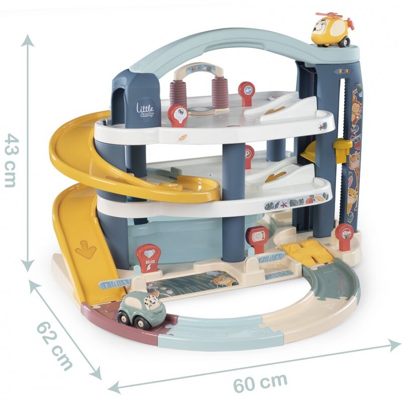 Garažas su automobiliu - Vroom Planet kaina ir informacija | Žaislai berniukams | pigu.lt