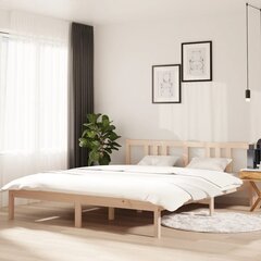 Кровать из массивной сосны, натуральный цвет, 200 x 160 см цена и информация | Кровати | pigu.lt