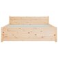 VidaXL Lovos rėmas, 140 x 200 cm, medienos masyvas kaina ir informacija | Lovos | pigu.lt
