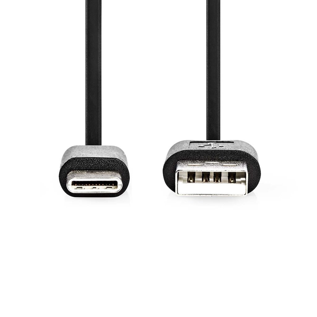 Kabelis Type-C, 1m, juodas, USB 2.0 цена и информация | Laidai telefonams | pigu.lt