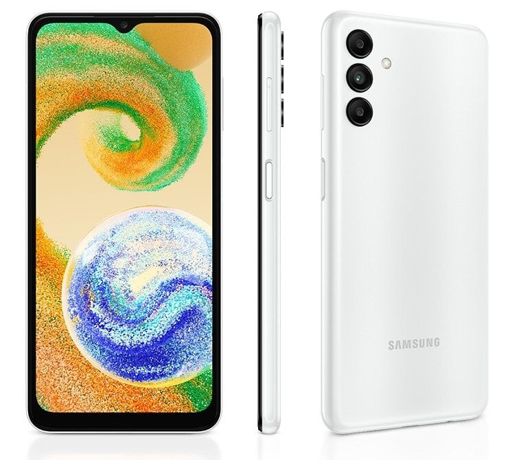 Samsung Galaxy A04s 3/32GB SM-A047FZWUEUE White kaina ir informacija | Mobilieji telefonai | pigu.lt