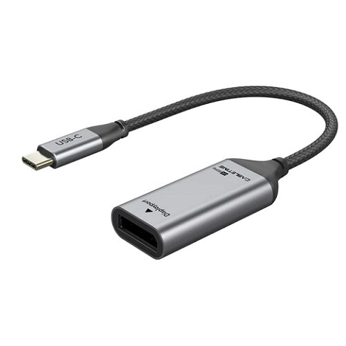 Adapteris USB-C (M) - DisplayPort (F), 4K/60Hz, su paauksuotomis jungtimis цена и информация | Adapteriai, USB šakotuvai | pigu.lt