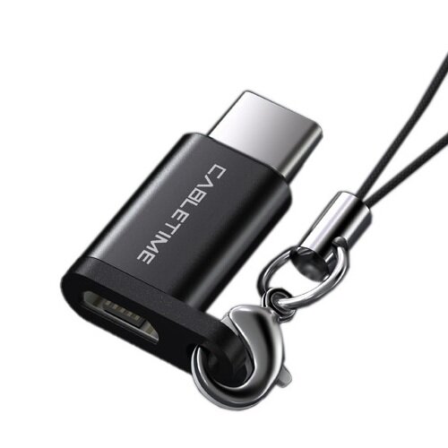 OTG adapteris USB 2.0 Type-C (M) - micro USB (F) kaina ir informacija | Adapteriai, USB šakotuvai | pigu.lt