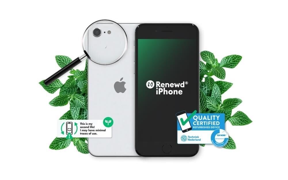 Renewd® iPhone SE (2020) 128GB Dual SIM RND-P172128 White kaina ir informacija | Mobilieji telefonai | pigu.lt