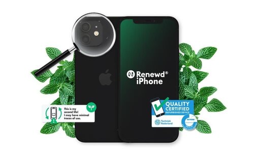 Renewd® iPhone 12 128GB RND-P191128 Black kaina ir informacija | Mobilieji telefonai | pigu.lt