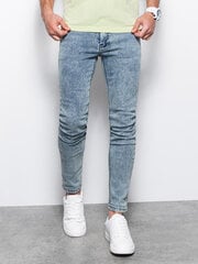 Мужские джинсы SKINNY FIT Ombre P1062, голубой цена и информация | Mужские джинсы Only & Sons Loom 5714910844399 | pigu.lt