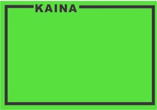 Lipnios etiketės su užrašu KAINA, 25x36mm, žalios sp. kaina ir informacija | Kanceliarinės prekės | pigu.lt
