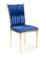 2-jų kėdžių komplektas Halmar K436, mėlynas цена и информация | Virtuvės ir valgomojo kėdės | pigu.lt
