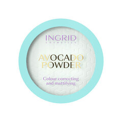 Увлажняющая и матирующая пудра Ingrid Avocado Powder Colour Correcting & Mattifying, 8 г цена и информация | Пудры, базы под макияж | pigu.lt