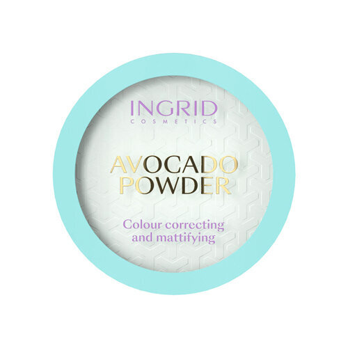 Drėkinanti ir matizuojanti pudra Ingrid Avocado Powder Colour Correcting and Mattifying, 8 g цена и информация | Makiažo pagrindai, pudros | pigu.lt
