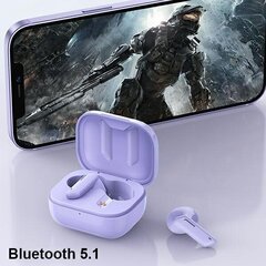 Słuchawki Bluetooth 5.1 T36 TWS Fioletowe цена и информация | Теплая повязка на уши, черная | pigu.lt