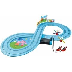 Гоночная трасса Peppa Pig Kids GranPrix Peppa &amp; George Трасса (2,4 m) цена и информация | Игрушки для мальчиков | pigu.lt