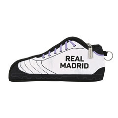 Mokyklinis dėklas Real Madrid C.F. Šlepetės Juoda Balta (24 x 10 x 2 cm) kaina ir informacija | Kanceliarinės prekės | pigu.lt