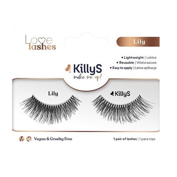 Priklijuojamos blakstienos Killys Make Me Up! Love lashes Lily kaina ir informacija | Priklijuojamos blakstienos, blakstienų rietikliai | pigu.lt