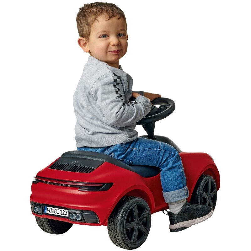 Paspiriamas automobilis Porsche 911, raudonas kaina ir informacija | Žaislai kūdikiams | pigu.lt