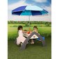 Medinis iškylos stalas su skėčiu kaina ir informacija | Vaikiški lauko baldai | pigu.lt