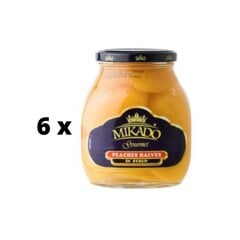 Persikų puselės Mikado, sirupe, 530 g / 320 g x 6 vnt. kaina ir informacija | Konservuotas maistas | pigu.lt