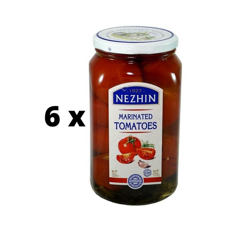 Marinuoti pomidorai Nezhin, 920 g x 6 vnt. kaina ir informacija | Konservuotas maistas | pigu.lt