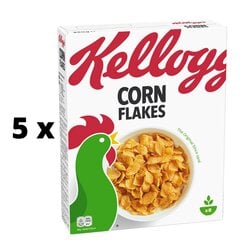 Хлопья KELLOGG'S, кукурузные хлопья 250 г x 5 шт. упаковка цена и информация | Сухие завтраки | pigu.lt