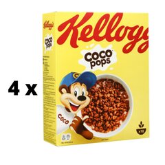 Хлопья KELLOGG'S Coco Pops 375 г x 4 шт. упаковка цена и информация | Сухие завтраки | pigu.lt