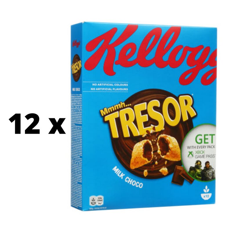 Dribsniai Kellogg's Tresor Milk Choco 375g x 12 vnt. цена и информация | Sausi pusryčiai | pigu.lt