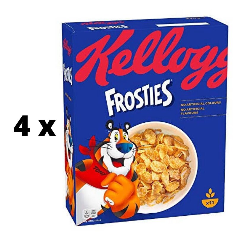 Dribsniai Kellogg's Frosties, 330 g x 4 vnt. цена и информация | Sausi pusryčiai | pigu.lt