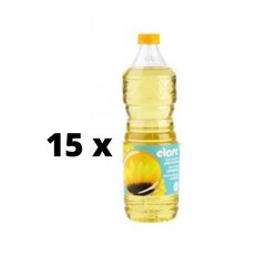 Saulėgrąžų aliejus Elore, 0,9 l x 15 vnt. kaina ir informacija | Aliejus, actas | pigu.lt