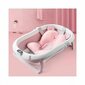 Primabobo Premium sulankstoma vonia su elektroniniu termometru ir vonios pagalve, 80 cm, rožinė kaina ir informacija | Maudynių priemonės | pigu.lt