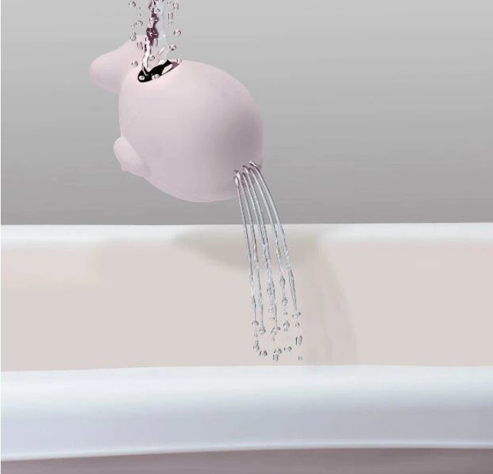 Primabobo MyToy sulankstoma vonia su neslystančiu kilimėliu, žaislu ir vonios pagalve, 89 cm, rožinė kaina ir informacija | Maudynių priemonės | pigu.lt