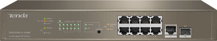 Tenda TEG5310P-8-150W цена и информация | Komutatoriai (Switch) | pigu.lt