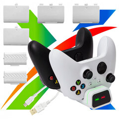 Двойное зарядное устройство для Xbox Series Контроллер Xbox One с батареями цена и информация | Джойстики | pigu.lt